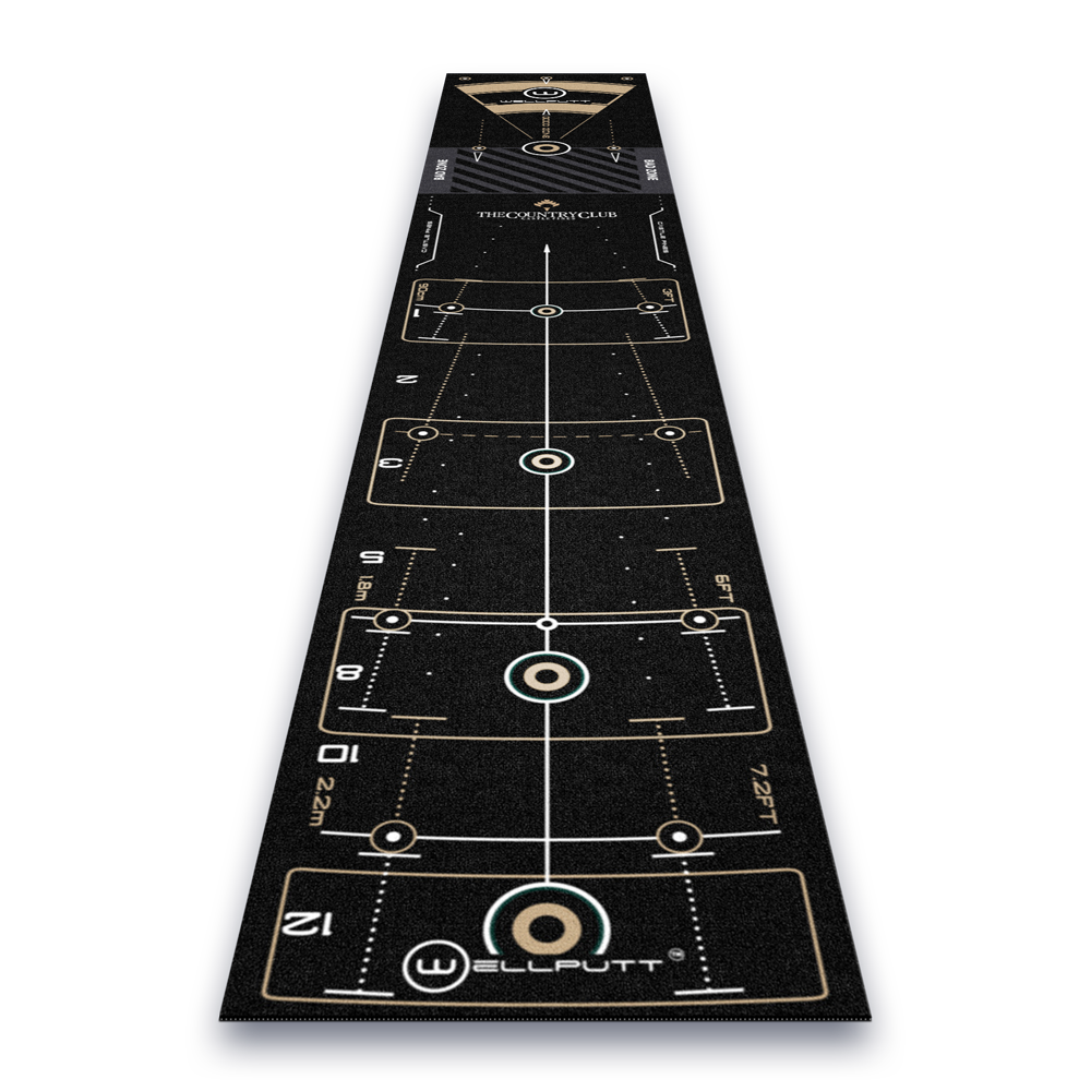 ★新品★WELLPUTT 4m BLACK／NEW DESIGN EDITION NEW WellPutt 4m Putting Mat - Classic (BLACK) Putting Mat +
